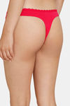 Zivame Low Rise Zero Coverage Thong - Rose Red — thumbnail 2